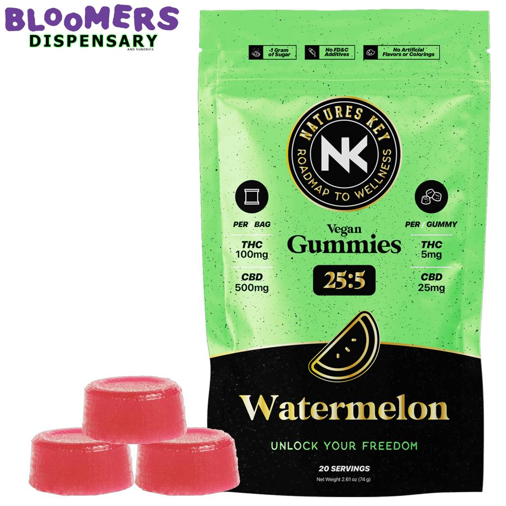 NK GUMMIES WATERMELON 100MG THC 25:5 HYBRID