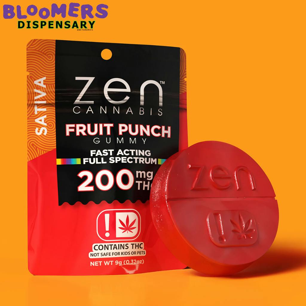 ZEN | GUMMY SINGLE | FRUIT PUNCH 200MG SATIVA