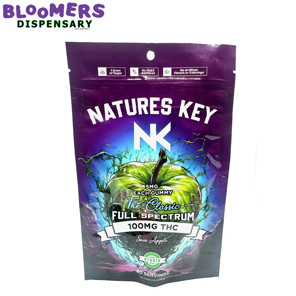 NK GUMMIES - Micro Dose- SOUR APPLE 100MG Hybrid