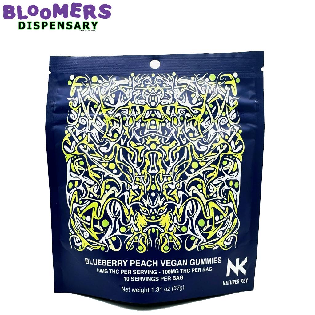 NK GUMMIES - BLUEBERRY PEACH 100MG Indica