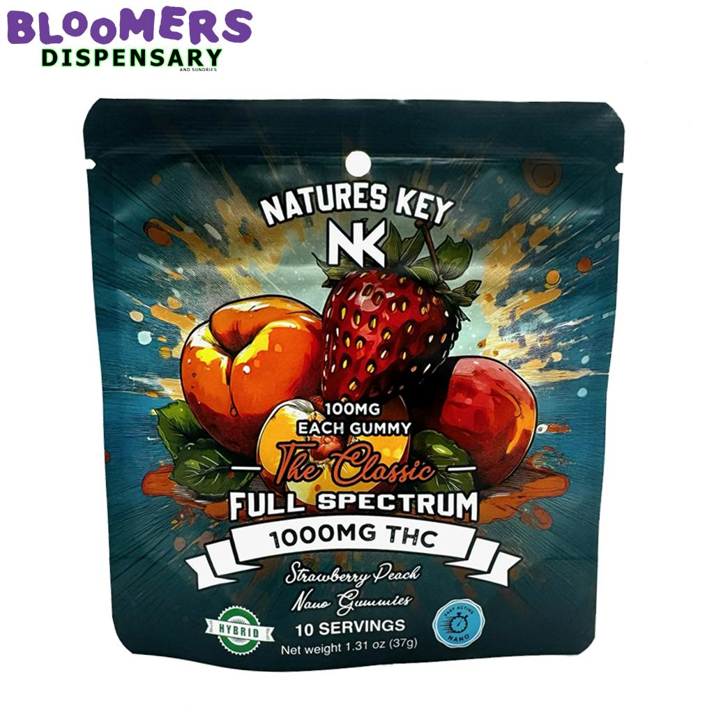 NK GUMMIES Strawberry Peach 1,000 MG HYBRID