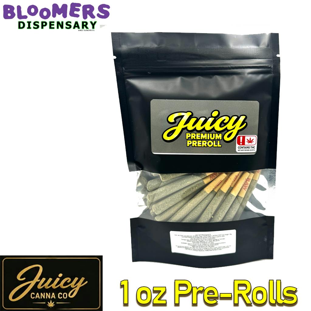 Juicy | Pre-Roll Bag | 1oz.-28G | GUMMY RINGZ | Sativa