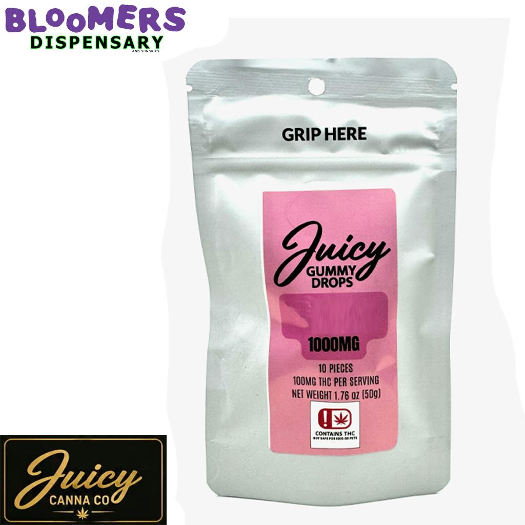 Juicy | Gummy Drops | Strawberries & Cream | 1,000mg