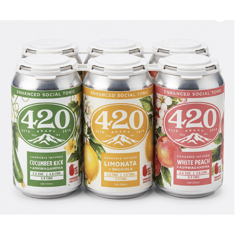 420 Brand Low Dose / Variety Pack Limonata Peach Cucumber Kick