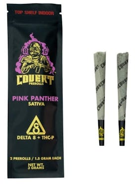 CBD Covert 3g D8/THC-P Prerolls - Pink Panther 2pk
