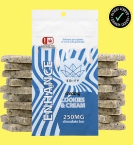 Edify 250mg - Cookies & Cream Chocolate Bar