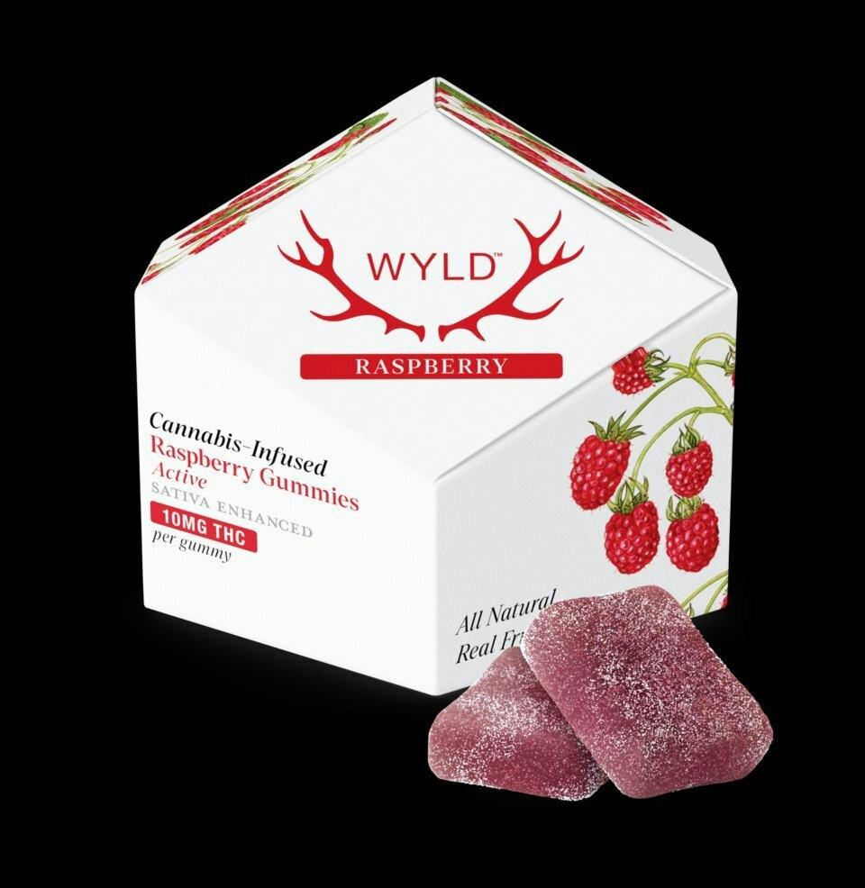 Wyld Gummies 300mg Raspberry Sativa