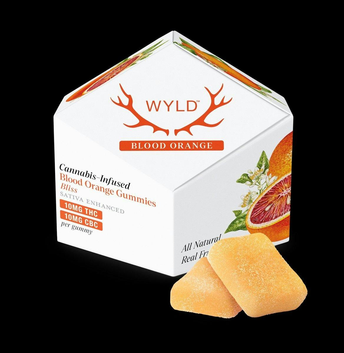 WYLD Gummies 100mg 1:1 THC/CBC Blood Orange