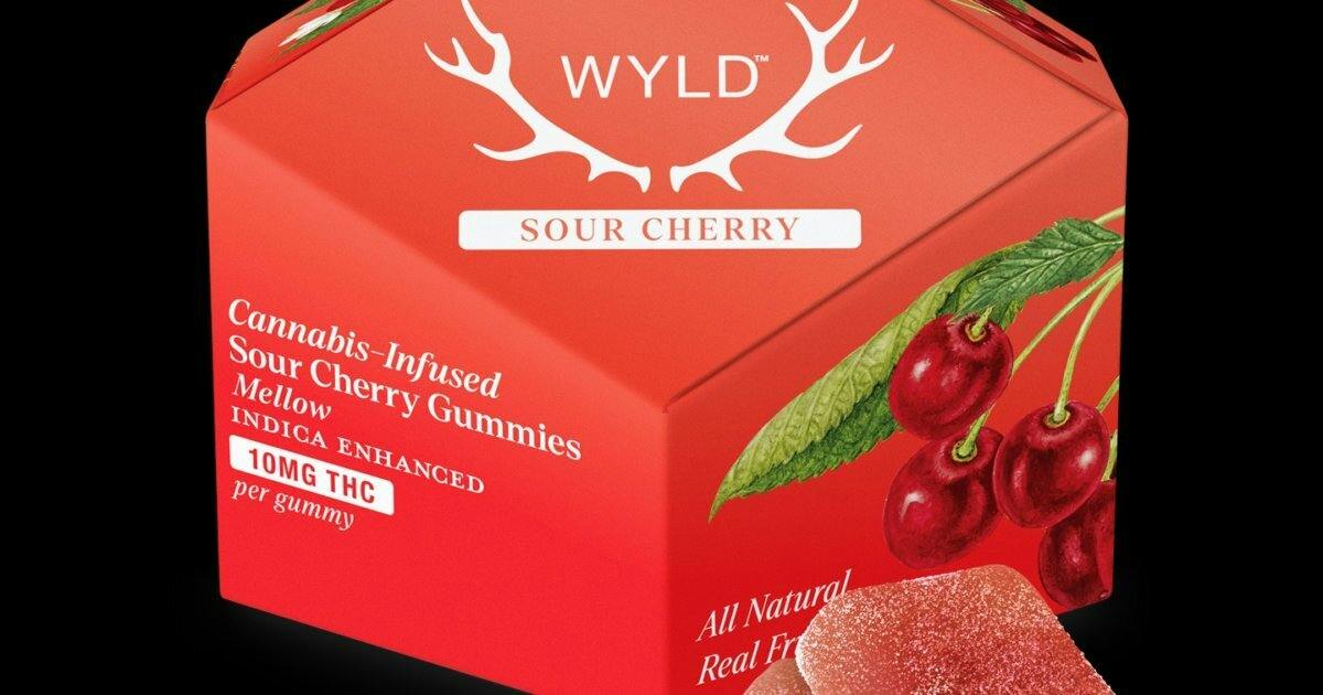 WYLD Gummies 1000mg Sour Cherry Indica