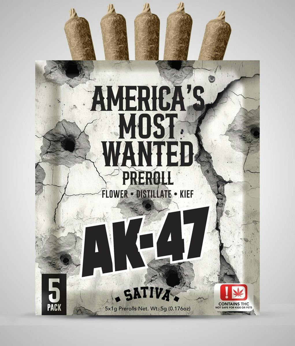 AMW 5pk Infused Prerolls AK47