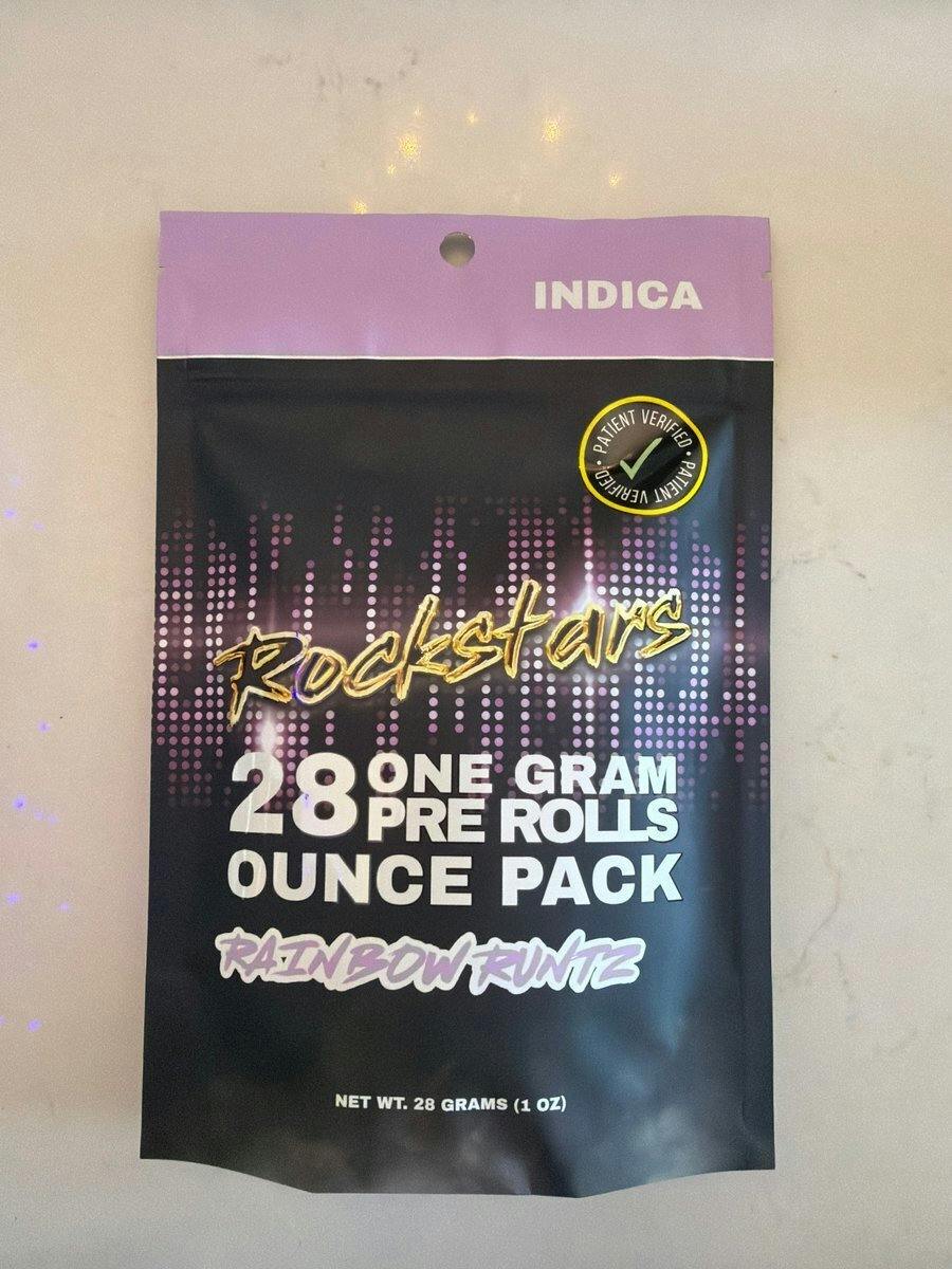 Rockstars | Pre Roll | Indica | Rainbow Runtz | 28g