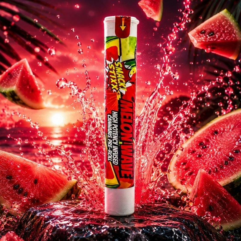 Smack Stixx 0.7g Infused Preroll - Melon Wave