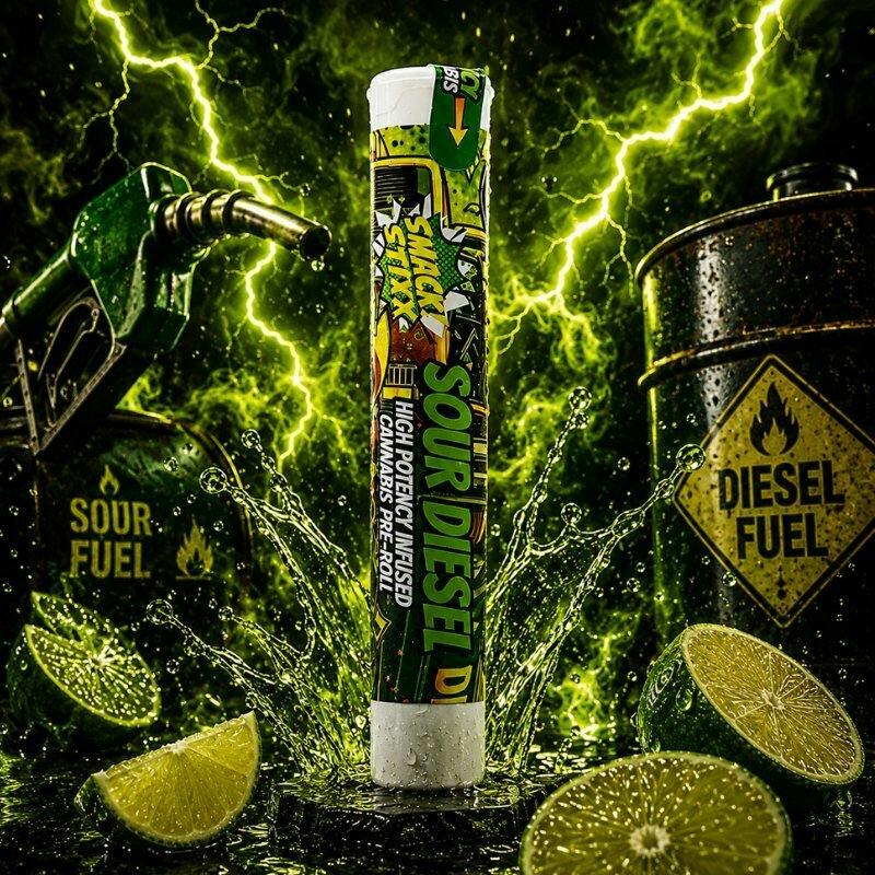 Smack Stixx 0.7g Infused Preroll - Sour Diesel
