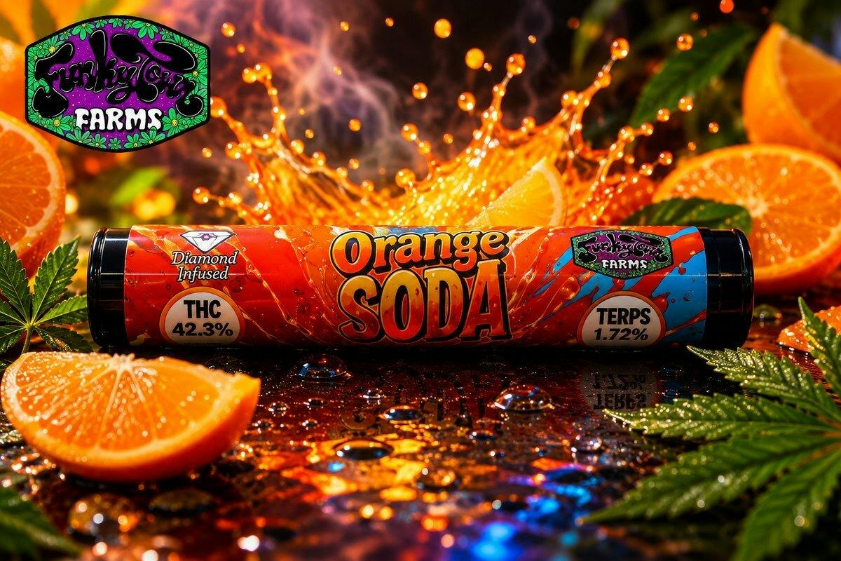 Funkytown Diamond Infused 0.7g Orange Soda