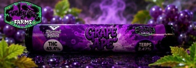 Funkytown Diamond Infused 0.7g Grape Ape