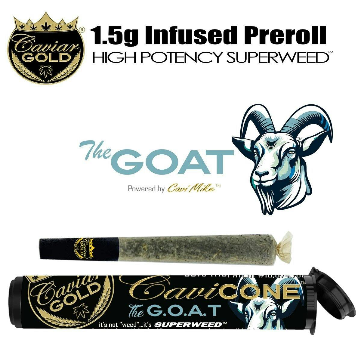 Caviar Gold 1.3g Infused Preroll The GOAT