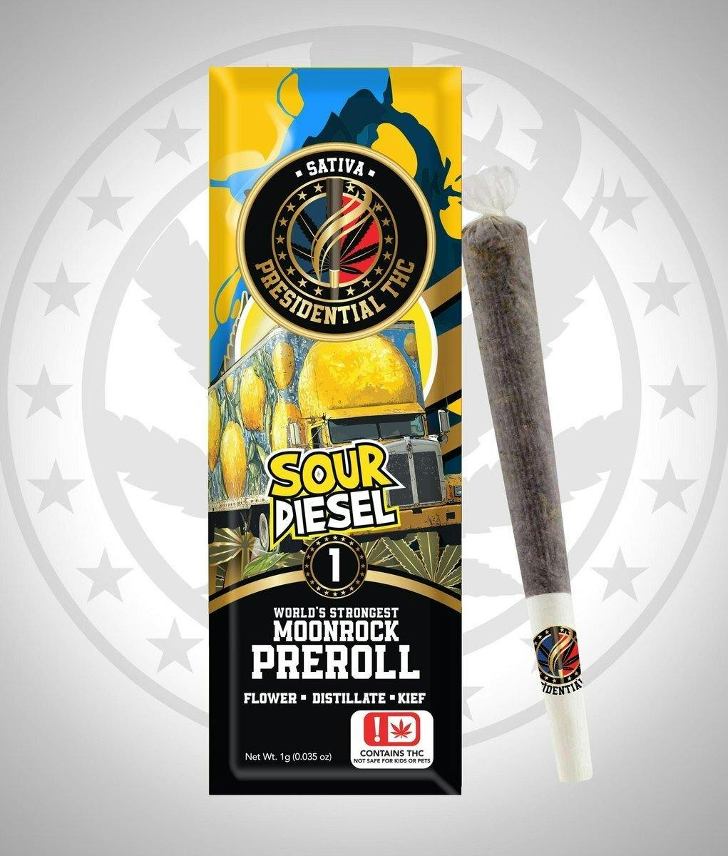 Presidential - 1g Moon Rock Preroll - Sour Diesel