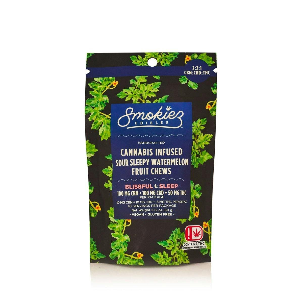 Smokiez 50mg Sour Sleepy Watermelon 1:2:2