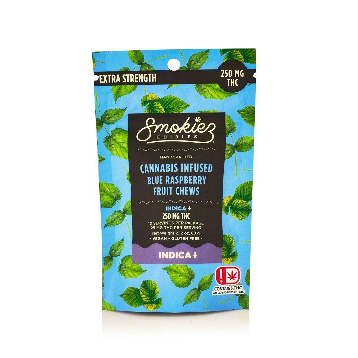 Smokiez 250mg Indica Sweet Blue Raspberry