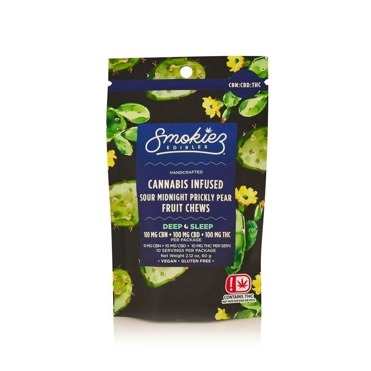 Smokiez 100mg Sour Midnight Prickly Pear 1:1:1