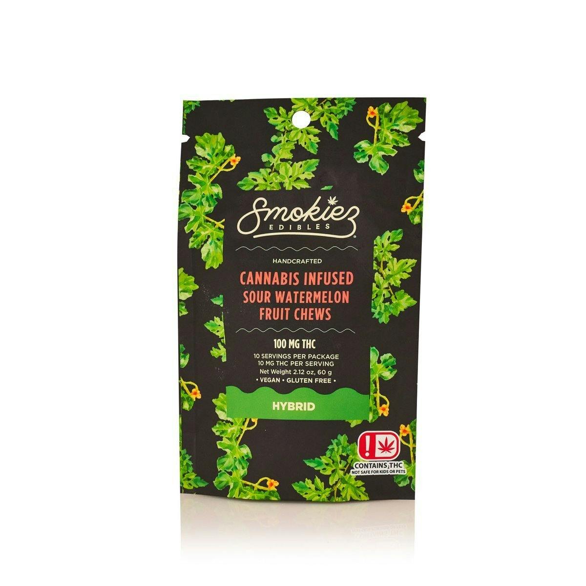 Smokiez 100mg Hybrid Sour Watermelon