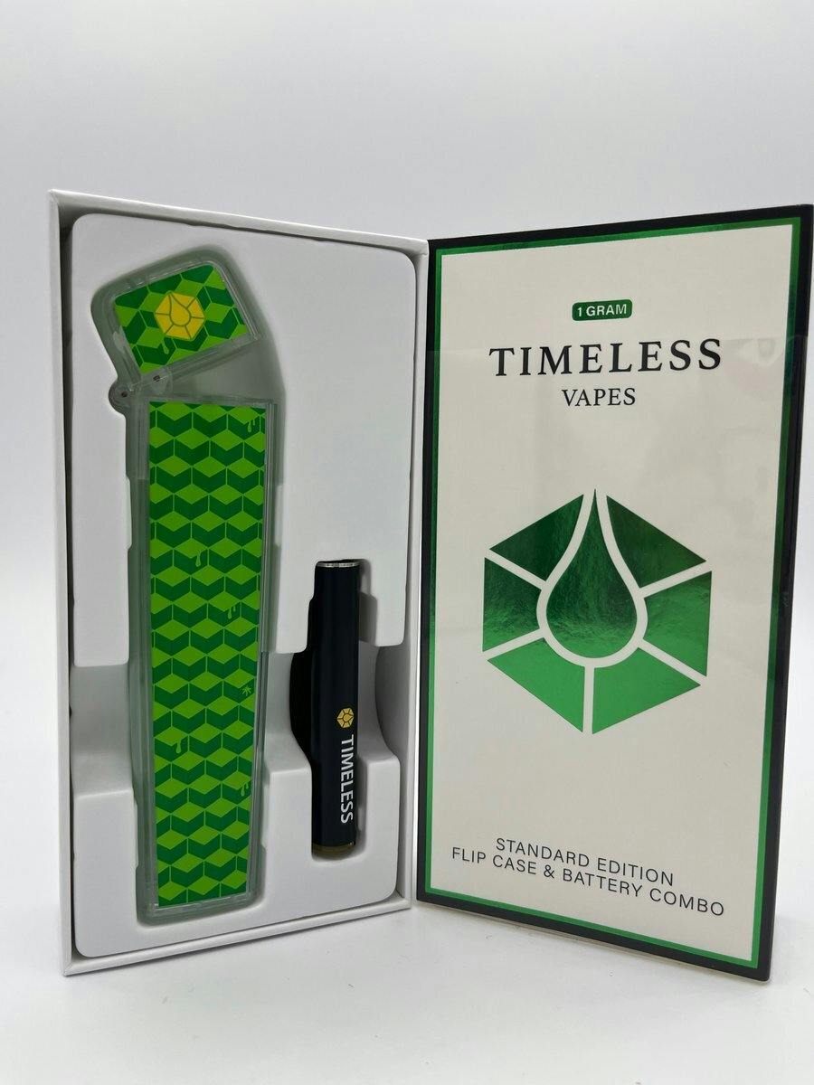 Timeless - Green/Black Flip Case + 1G Battery Combo
