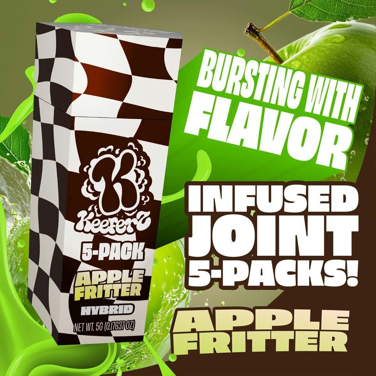Keeferz 5pk Apple Fritter
