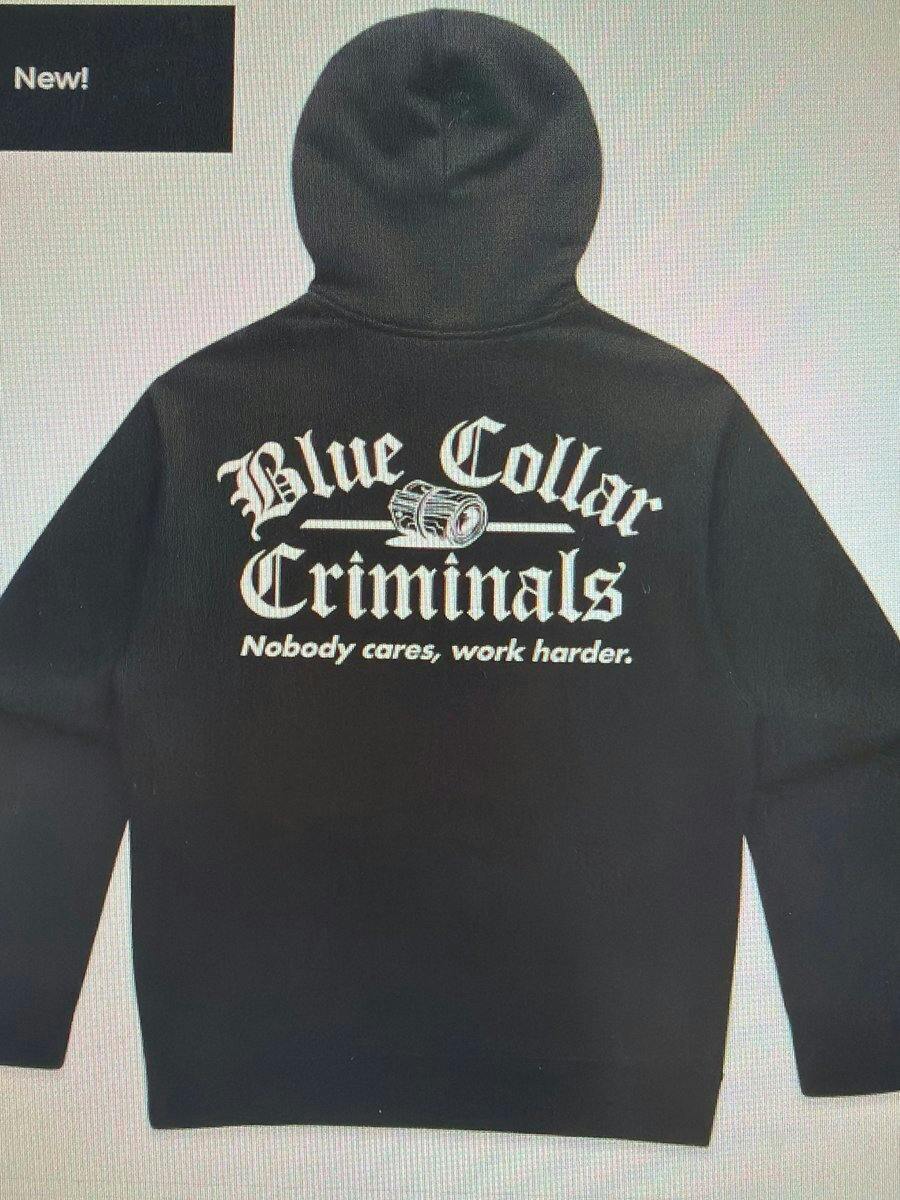 BCC- Black/White Hoodie- L