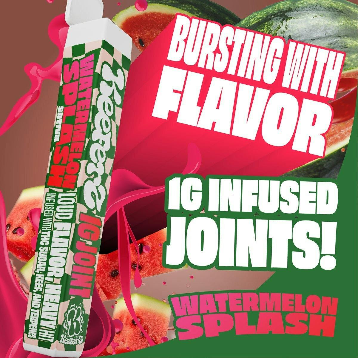 Keeferz 1g Infused Preroll Watermelon Splash