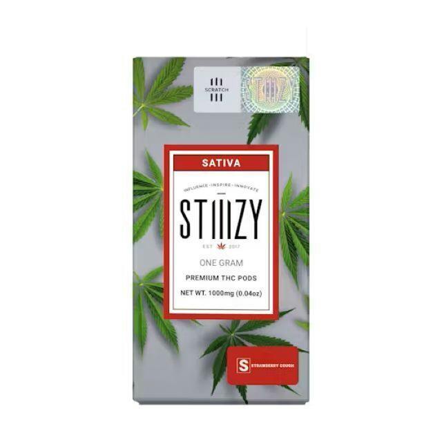 Vape Cartridge - STRAWBERRY COUGH 1G Original THC Pod - STIIIZY
