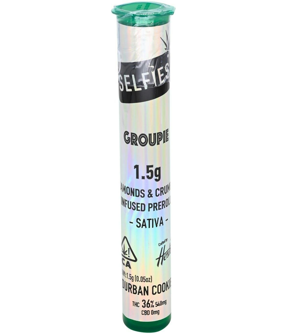 Groupie Infused Preroll (1.5g) - Durban Cookies by SELFiES