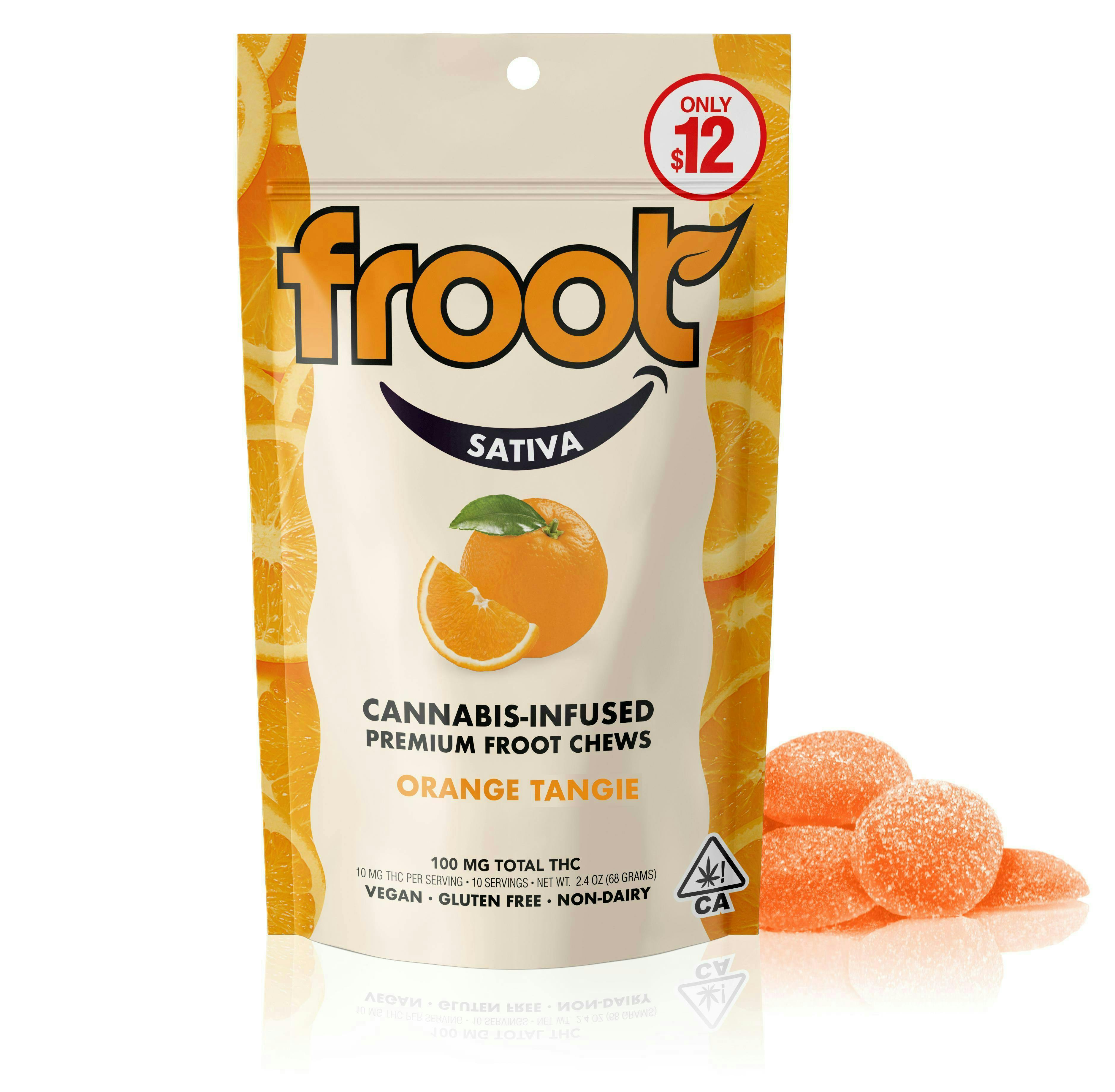 Froot Orange Tangie Gummies - 100mg by Froot