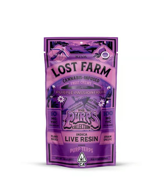 Kiva - Lost Farm | Purple Passionfruit Purp Terps Chews - Lost Farm | Mango Jack Herer THCV 10:5 ...