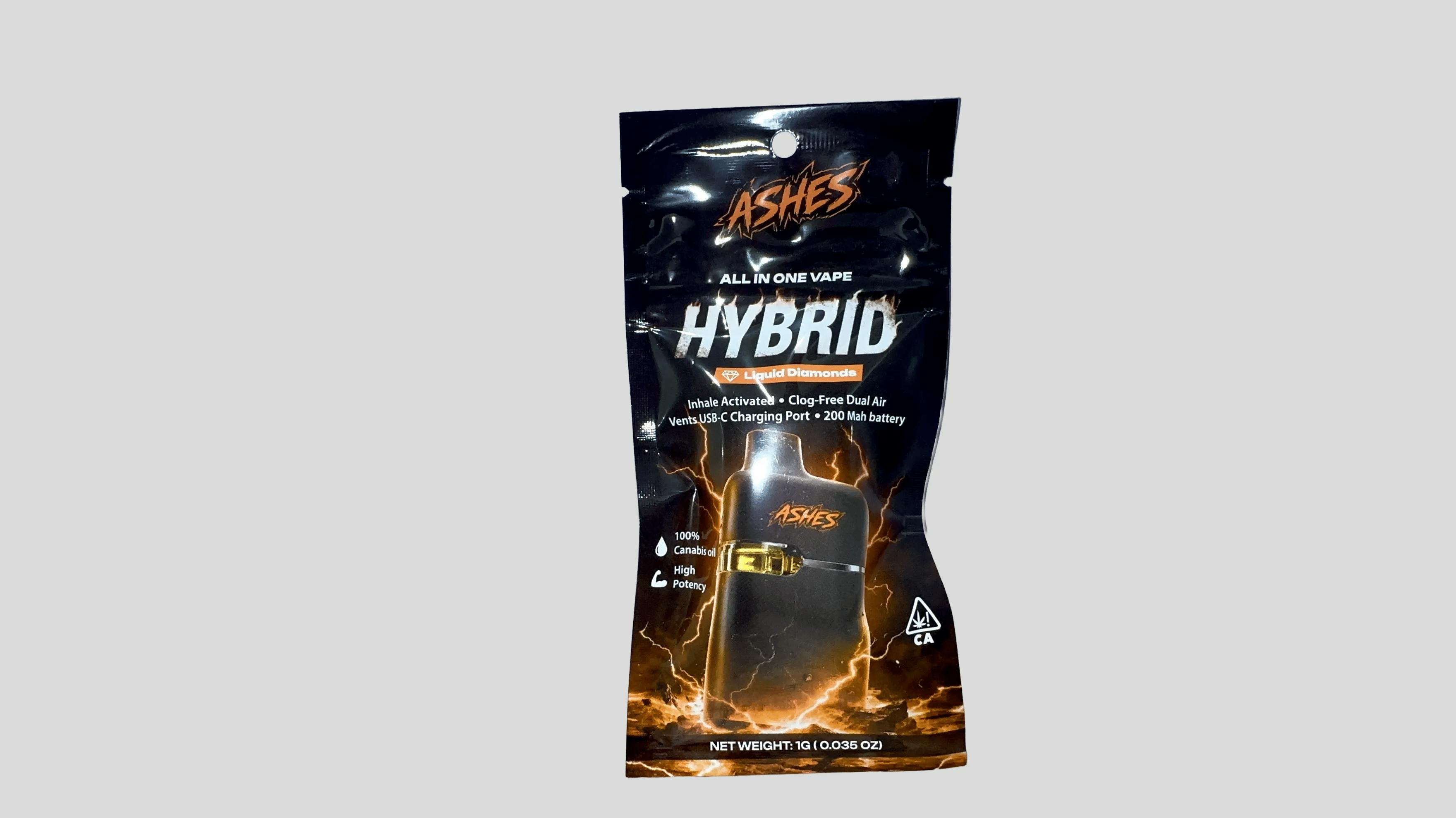 Ashes - Hi Chew 1G Melted Diamonds All In One - Ashes - Peach Ringz 1G Melted Diamonds All In One
