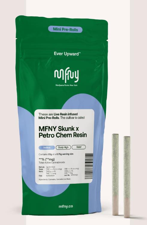 MFNY | "MFNY Skunk x Petro Chem" | Live Resin Infused 2pk | 1.5g
