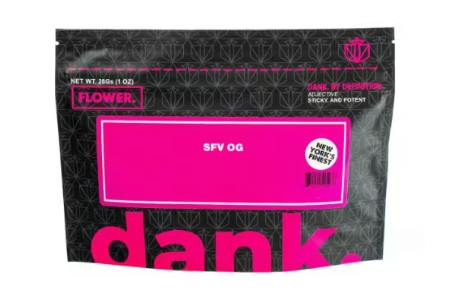 Dank | "SFV OG" | Sungrown Flower | 28g cannabis product