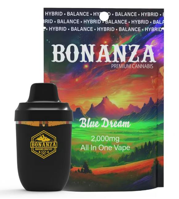 Bonanza | "Blue Dream" | AIO Vape | 2g cannabis product