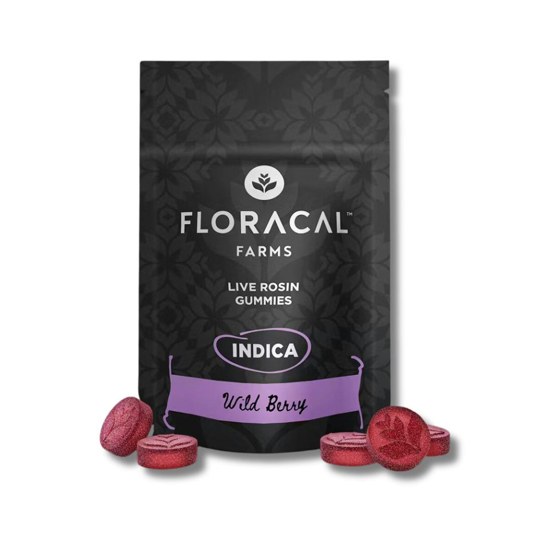Floracal - Wild Berry - Rosin Gummies - 200mg - Indica