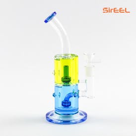 11" SirEEL Two Tone Glycerine Shower Perc Bong