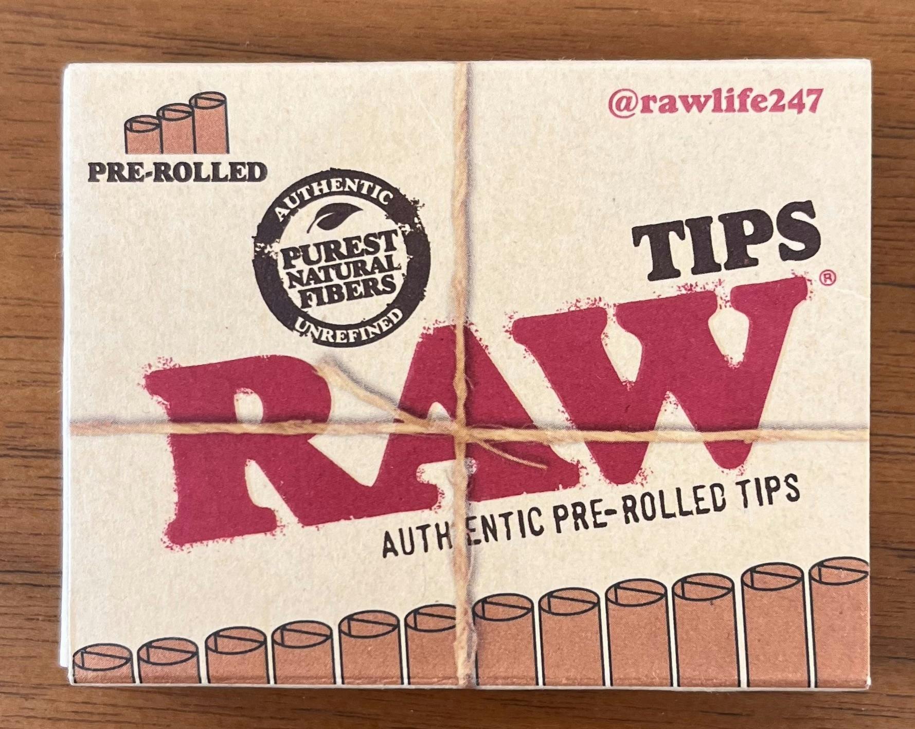 Raw - Pre Rolled Tips 21ct Box
