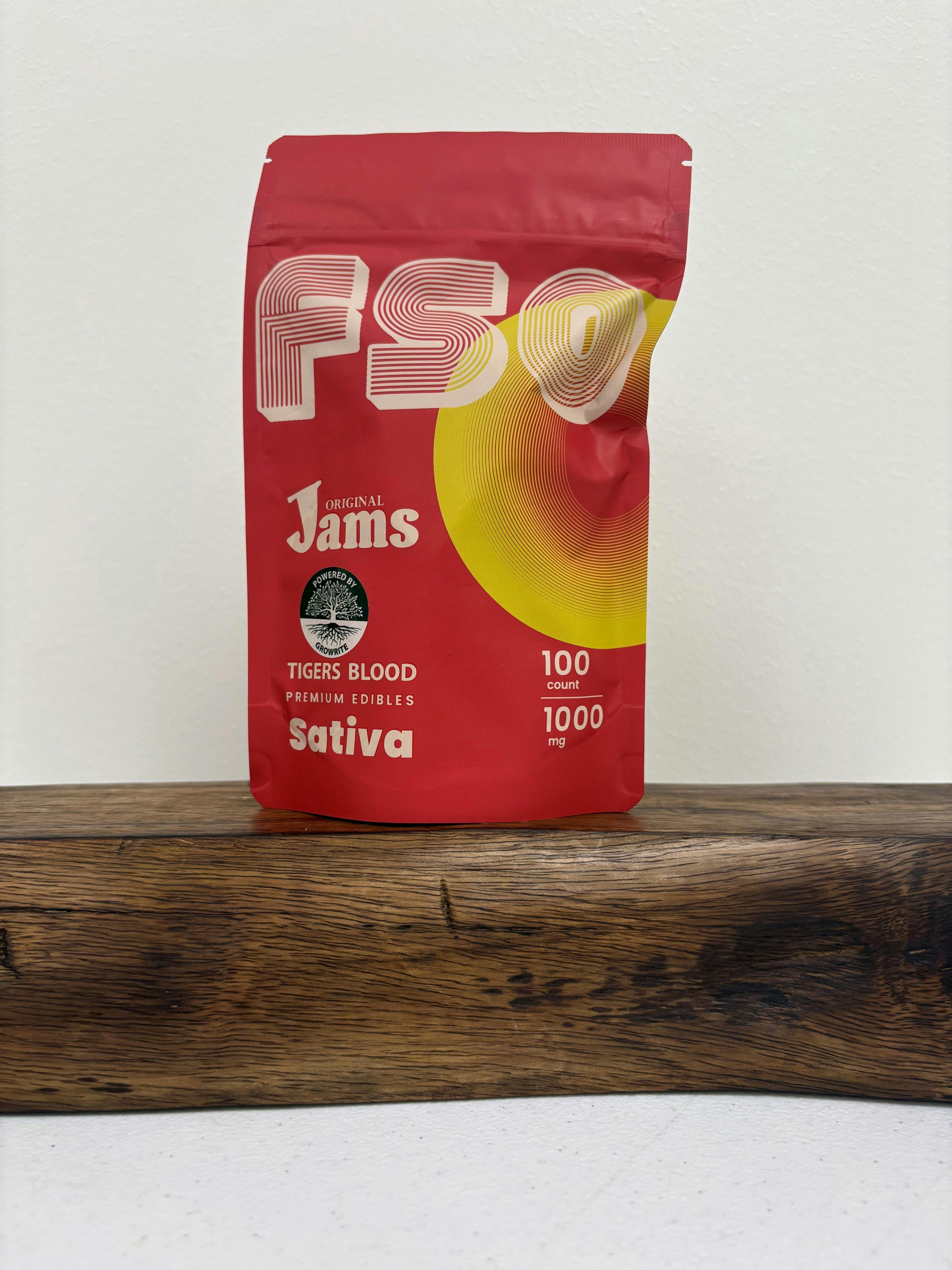 JAMS - Tiger's Blood Sativa Full Spec Gummies (1000mg)