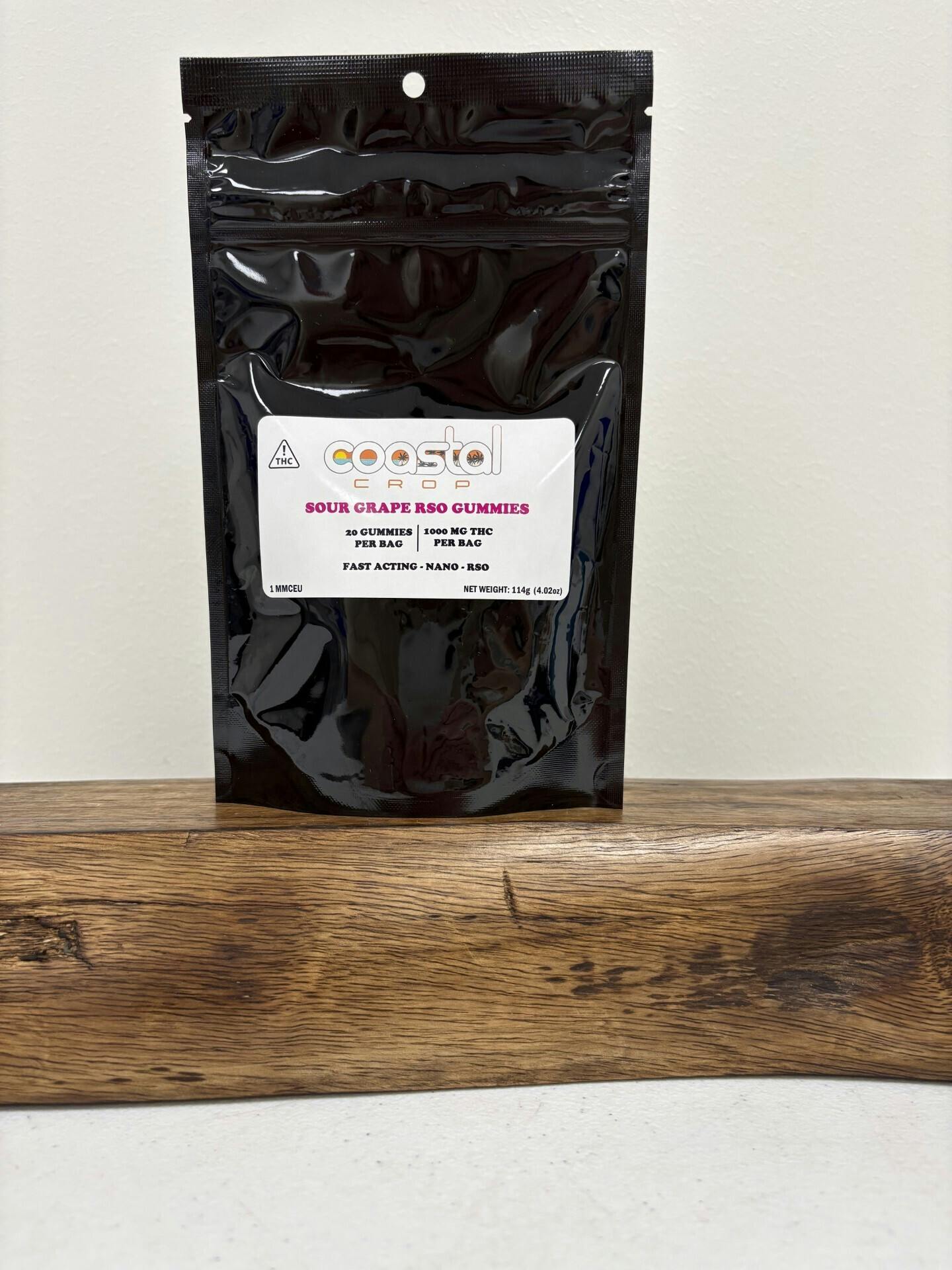 Coastal Crop - Sour Grape RSO 20 Pack Gummies (1000mg)