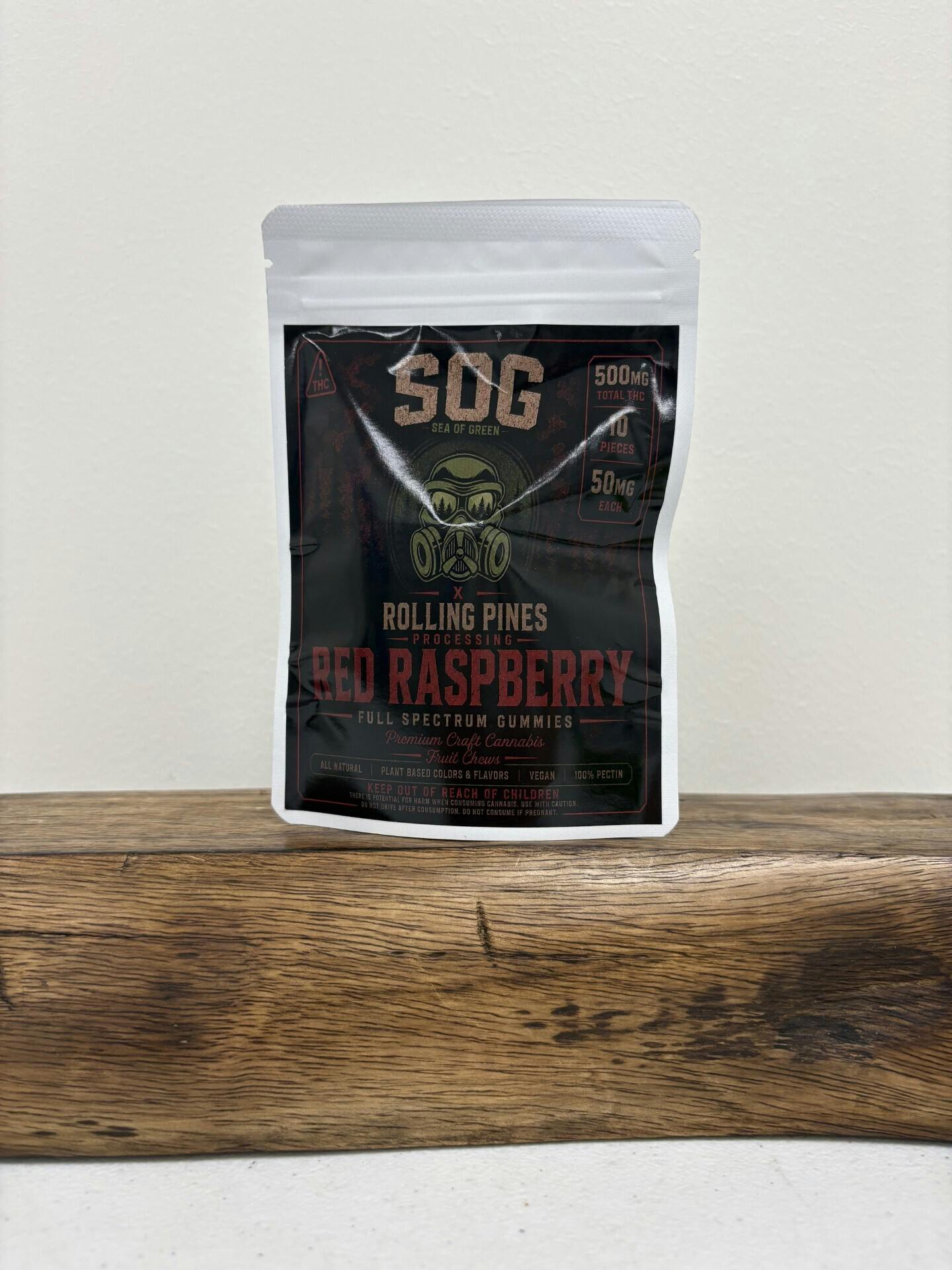 SOG - Red Raspberry Full Spec Gummies (500mg)
