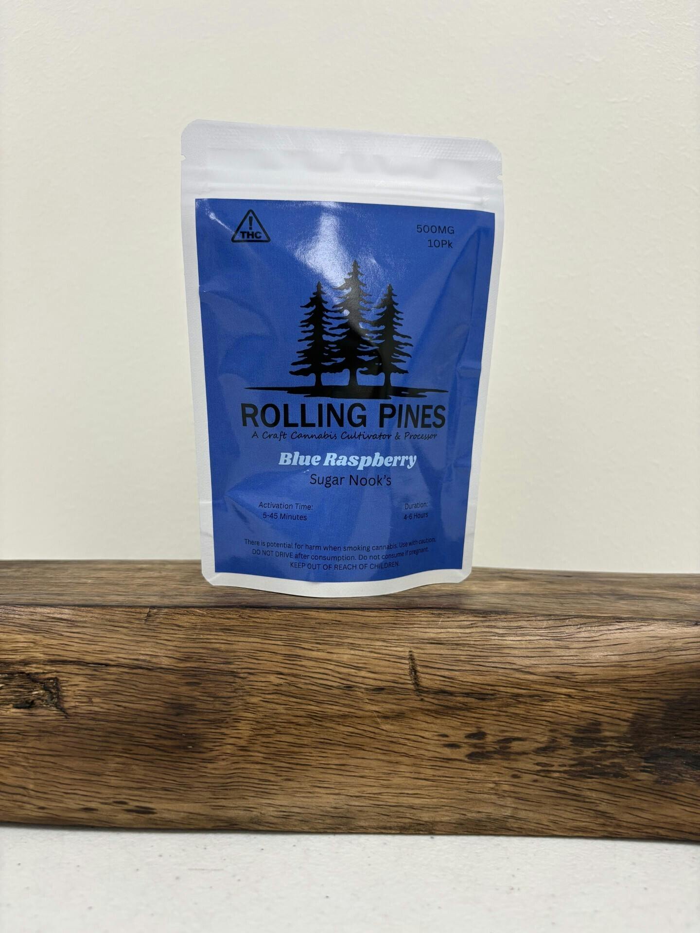 Rolling Pines - Blue Raspberry Hard Candy (500mg)