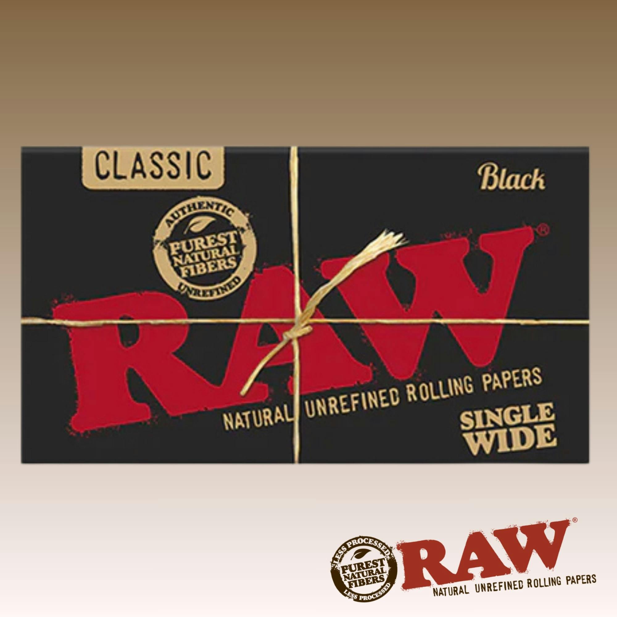 Raw Black Single Wide Rolling Papers