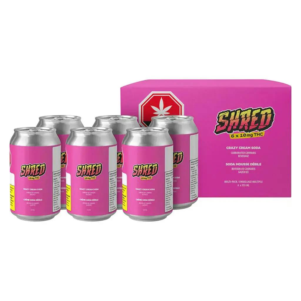 Crazy Cream Soda Multipack of 6 x 10mg THC Soda