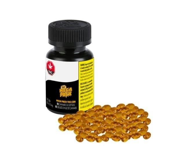 Mega Pack THC:CBN 10:10 100 x 0.345g Softgels