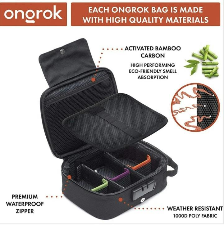 Ongrok Large Smell Proof Case with Combo Lock
