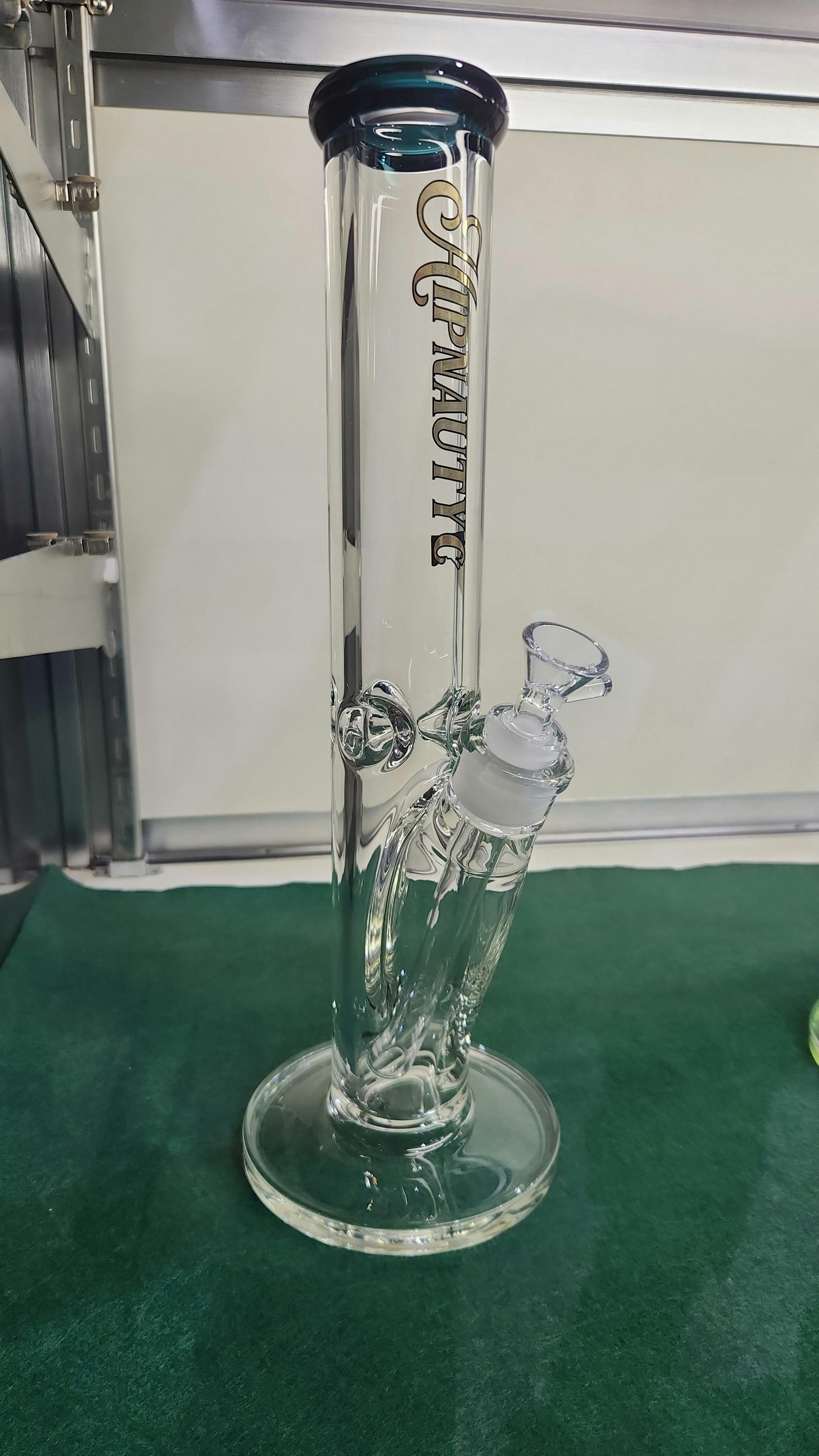 Hypnautic Waterpipe 14" Straight Teal