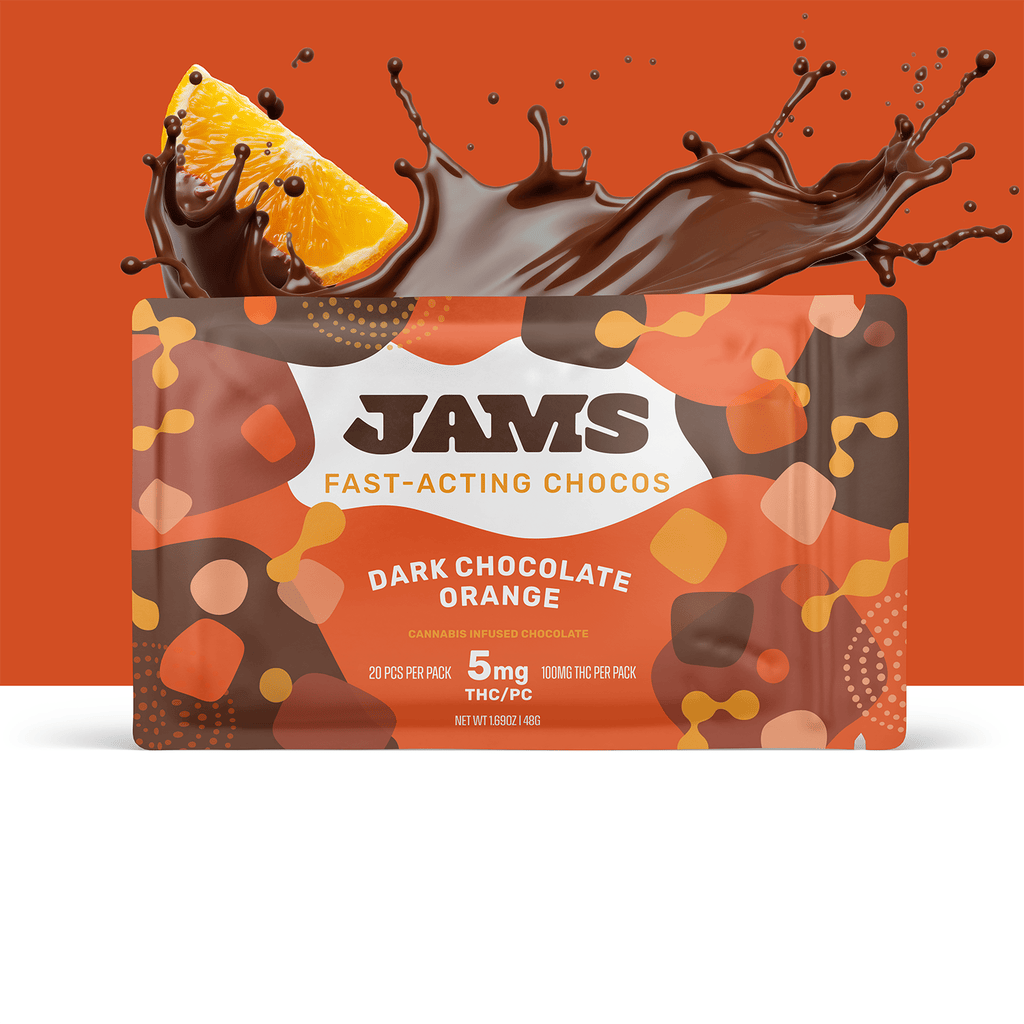 JAMS Orange Dark Fast-Acting Chocolate 5mg ea | 20-Pack
